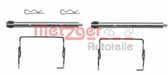 Комплектующие, колодки дискового тормоза - 109-1267 METZGER