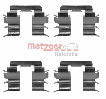 Kit accessori, Pastiglia freno - 109-1272 METZGER