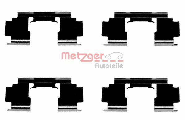 Zubehörsatz, Scheibenbremsbelag - 109-1276 METZGER