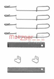 Комплектующие, колодки дискового тормоза - 109-1280 METZGER