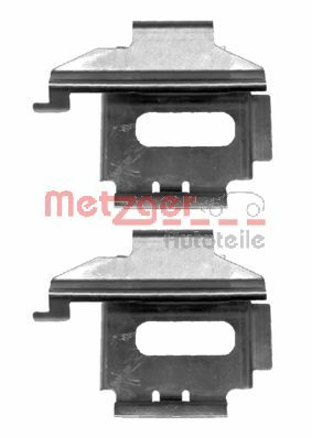 Комплектующие, колодки дискового тормоза - 109-1282 METZGER
