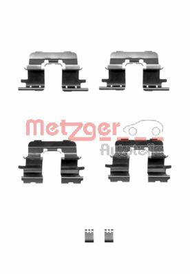 Kit accessori, Pastiglia freno - 109-1290 METZGER