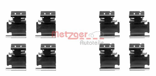Kit accessori, Pastiglia freno - 109-1298 METZGER