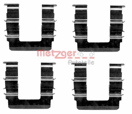 Kit accessori, Pastiglia freno - 109-1615 METZGER