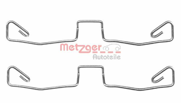priedų komplektas, diskinių stabdžių trinkelės - 109-1633 METZGER