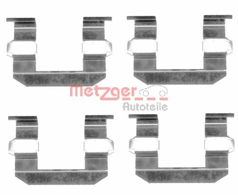 Kit accessori, Pastiglia freno - 109-1645 METZGER