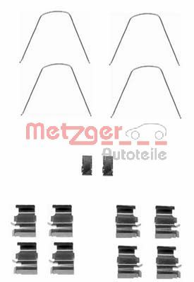Kit accessori, Pastiglia freno - 109-1651 METZGER