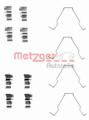 Kit accessori, Pastiglia freno - 109-1652 METZGER