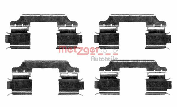 Accessory Kit, disc brake pad - 109-1654 METZGER