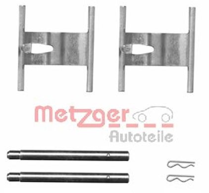 Kit accessori, Pastiglia freno - 109-1660 METZGER