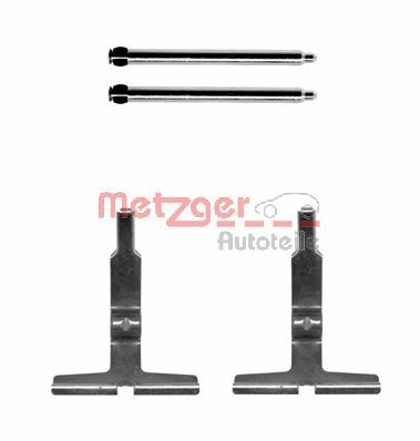 Kit accessori, Pastiglia freno - 109-1661 METZGER
