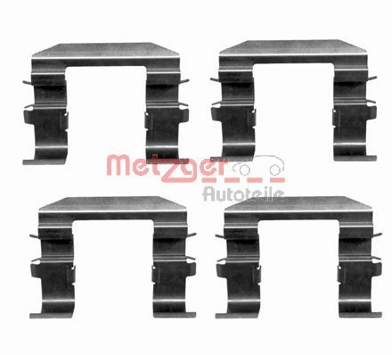 Kit accessori, Pastiglia freno - 109-1664 METZGER