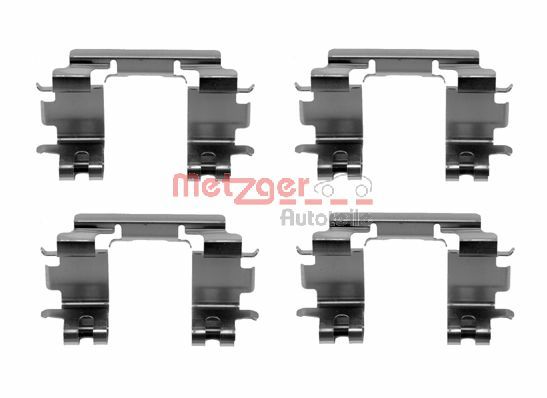 Kit accessori, Pastiglia freno - 109-1670 METZGER