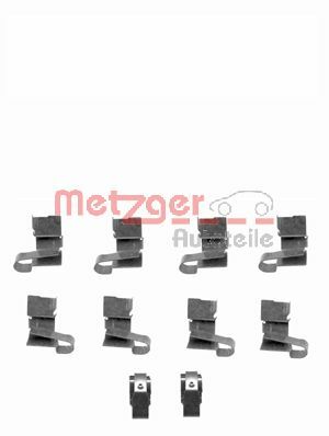 Комплектующие, колодки дискового тормоза - 109-1671 METZGER