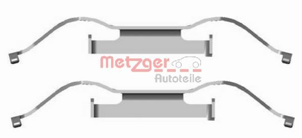 Kit accessori, Pastiglia freno - 109-1681 METZGER