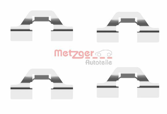priedų komplektas, diskinių stabdžių trinkelės - 109-1684 METZGER