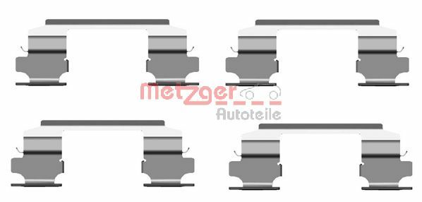 Accessory Kit, disc brake pad - 109-1686 METZGER
