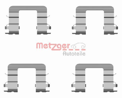 Kit accessori, Pastiglia freno - 109-1696 METZGER