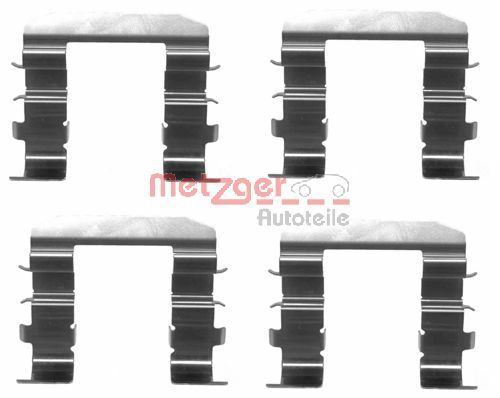 Kit accessori, Pastiglia freno - 109-1708 METZGER