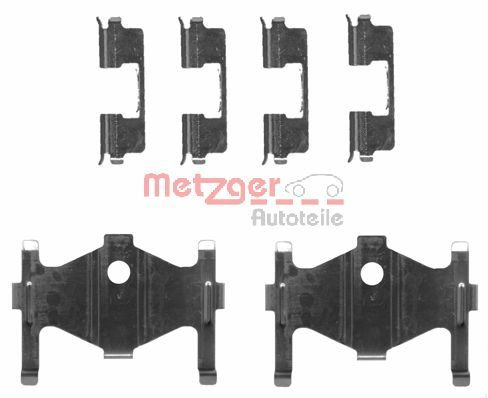 Kit accessori, Pastiglia freno - 109-1710 METZGER