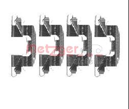 Kit accessori, Pastiglia freno - 109-1720 METZGER