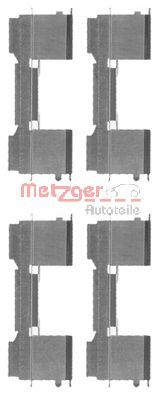 Kit accessori, Pastiglia freno - 109-1729 METZGER