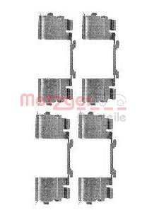 Kit accessori, Pastiglia freno - 109-1730 METZGER