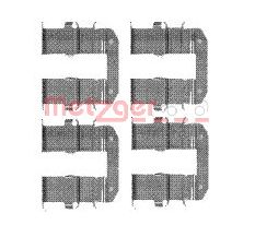 Kit accessori, Pastiglia freno - 109-1734 METZGER