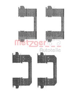 Kit accessori, Pastiglia freno - 109-1736 METZGER