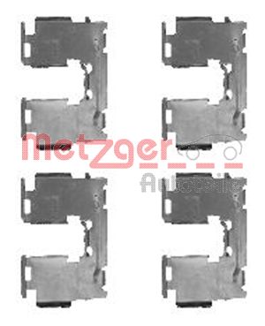 Kit accessori, Pastiglia freno - 109-1760 METZGER
