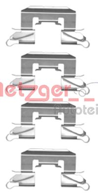 Kit accessori, Pastiglia freno - 109-1772 METZGER
