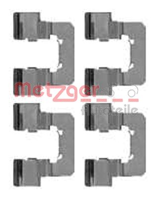 Kit accessori, Pastiglia freno - 109-1781 METZGER