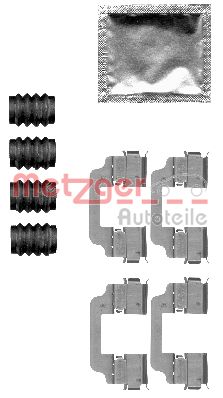 Kit accessori, Pastiglia freno - 109-1828 METZGER