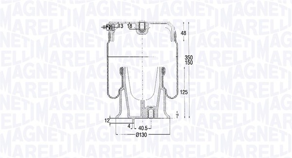 Bellow, air suspension - 030607020185 MAGNETI MARELLI