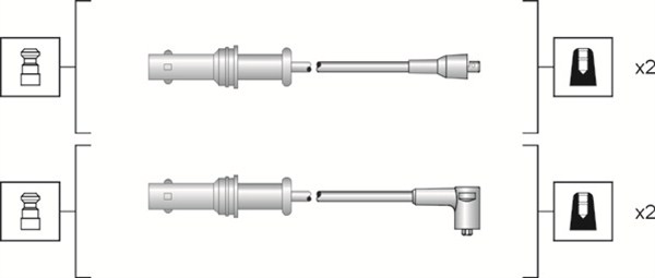Ignition Cable Kit - 941318111152 MAGNETI MARELLI
