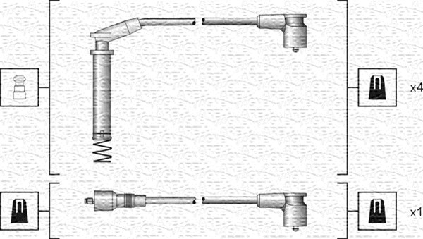 Ignition Cable Kit - 941318111154 MAGNETI MARELLI