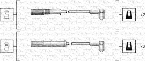 Ignition Cable Kit - 941318111161 MAGNETI MARELLI