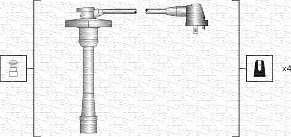 Ignition Cable Kit - 941318111188 MAGNETI MARELLI