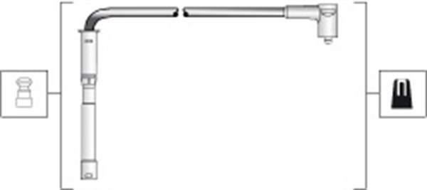 Ignition Cable Kit - 941318111287 MAGNETI MARELLI