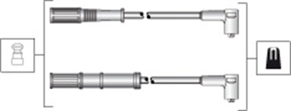Ignition Cable Kit - 941318111301 MAGNETI MARELLI