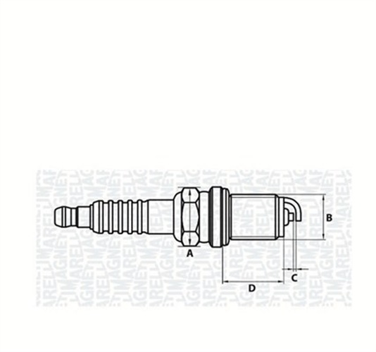Свеча зажигания - 062000776304 MAGNETI MARELLI