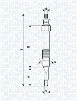 Glow Plug - 062900000304 MAGNETI MARELLI