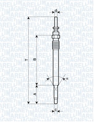 Glow Plug - 062900009304 MAGNETI MARELLI