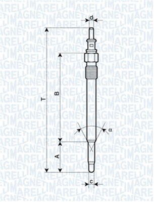 Glow Plug - 062900012304 MAGNETI MARELLI