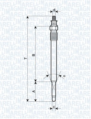 Glow Plug - 062900013304 MAGNETI MARELLI