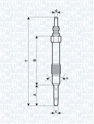 Glow Plug - 062900014304 MAGNETI MARELLI
