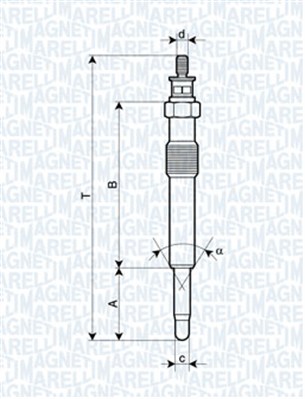 Glow Plug - 062900018304 MAGNETI MARELLI