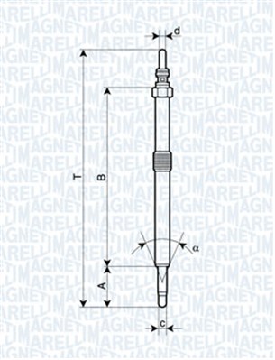 Glow Plug - 062900026304 MAGNETI MARELLI