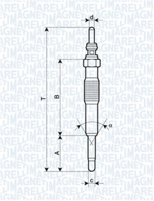 Glow Plug - 062900027304 MAGNETI MARELLI
