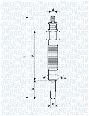 Glow Plug - 062900037304 MAGNETI MARELLI